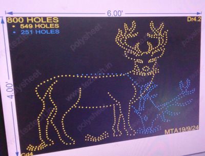DR4.2 DEER 4X6 FEET 800 HOLES