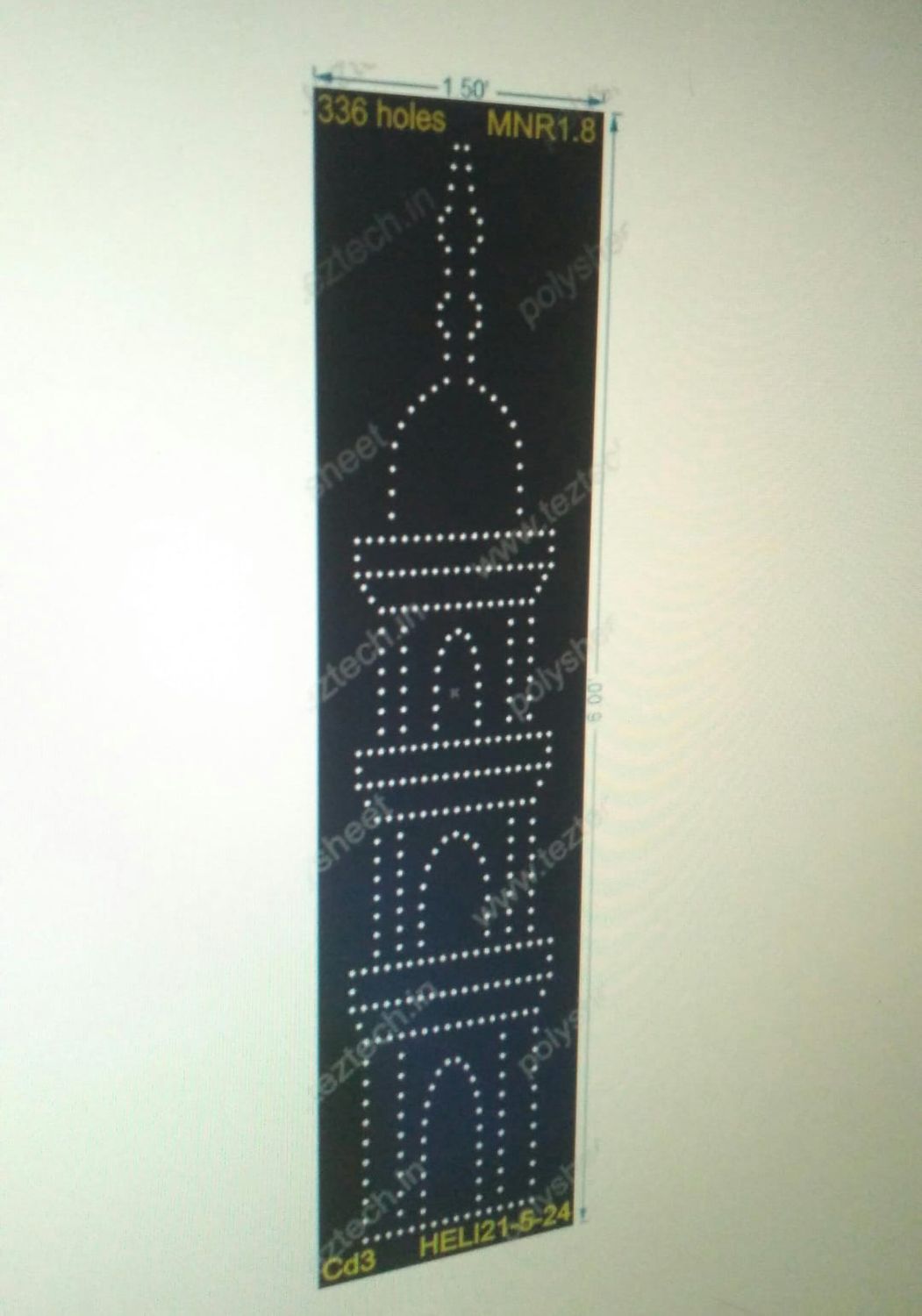 MNR1.8MINAR 6X1.5 FEET 336 HOLES