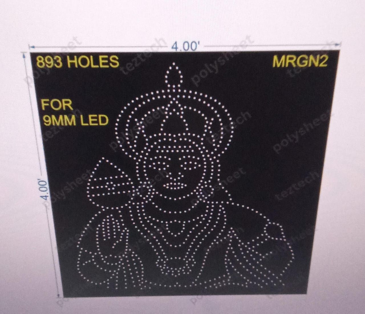 MRGN2  MURUGAN  893 HOLES 4X4FEET