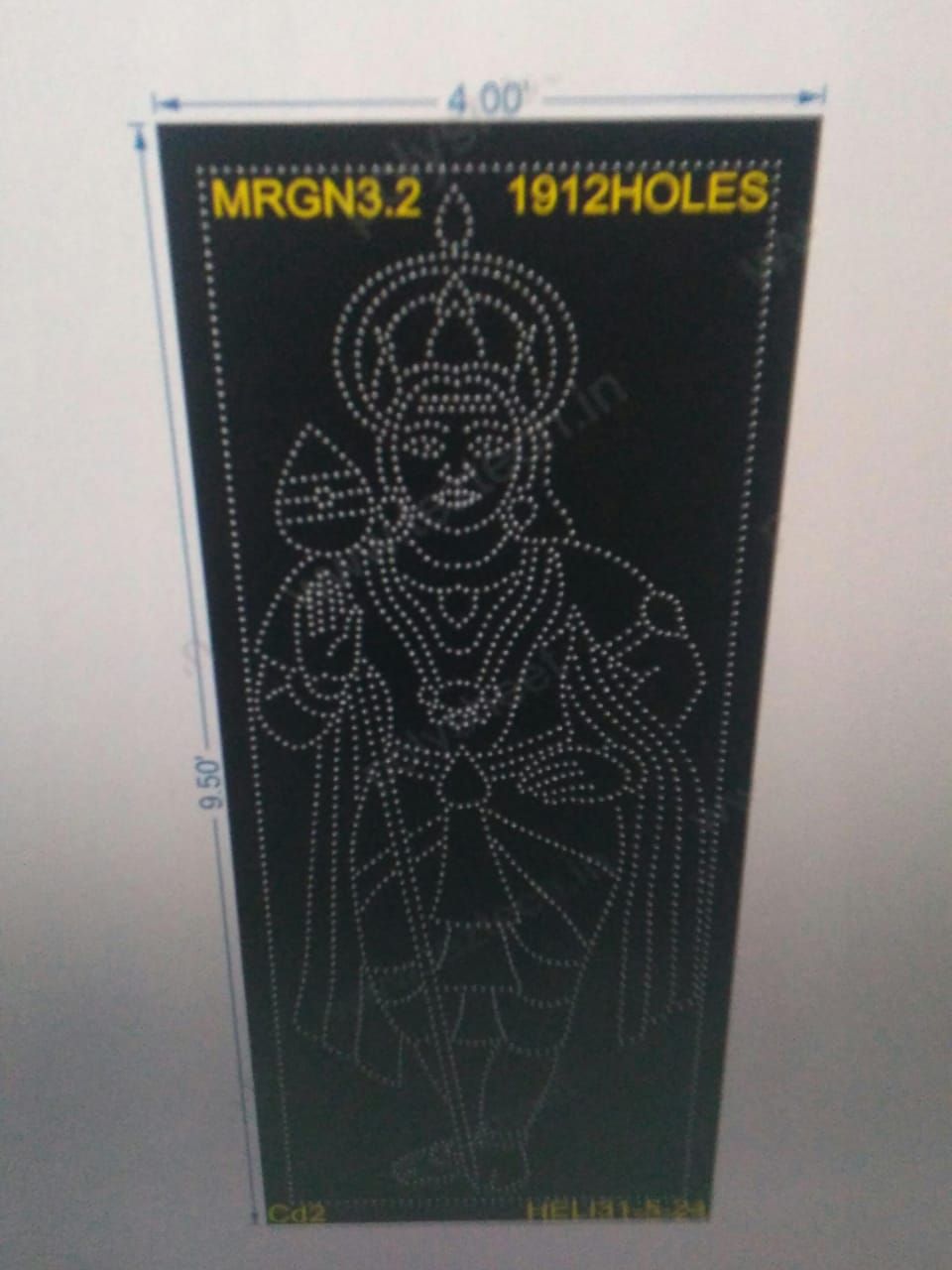 MRGN3.2  MURUGAN  9.5X4FEET 1912 HOLES