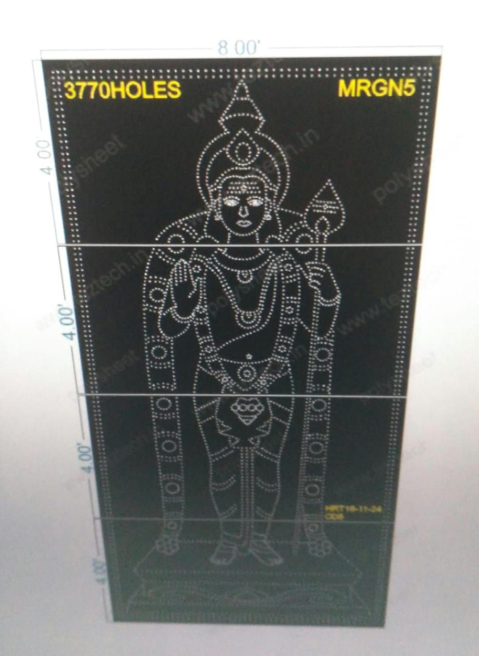 MRGN5  MURUGAN  3770 HOLES 16X8FEET 4 PARTS