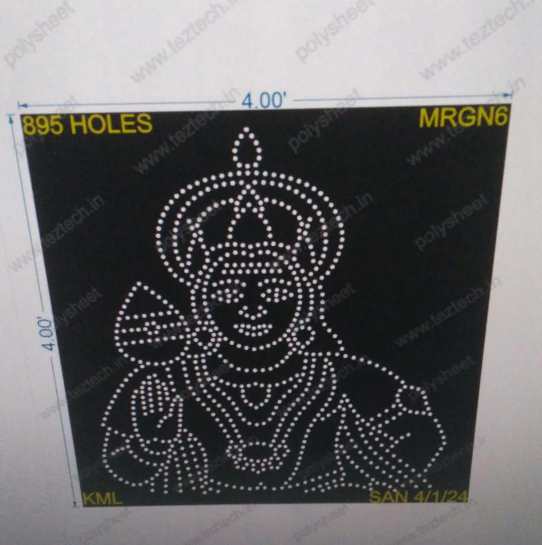 MRGN6  MURUGAN  4X4 FEET 895 HOLES