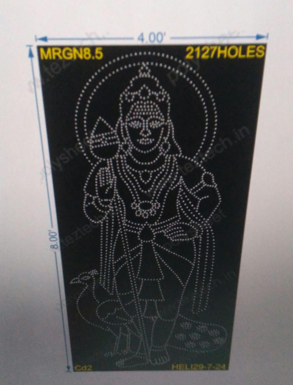MRGN8.5 MURUGAN 8X4 FEET 2127 HOLES