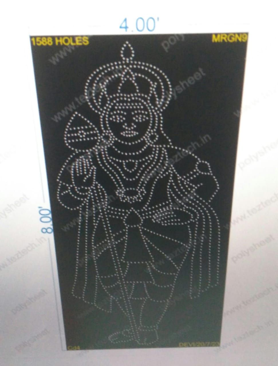 MRGN9  MURUGAN 4X8FEET 1588HOLES