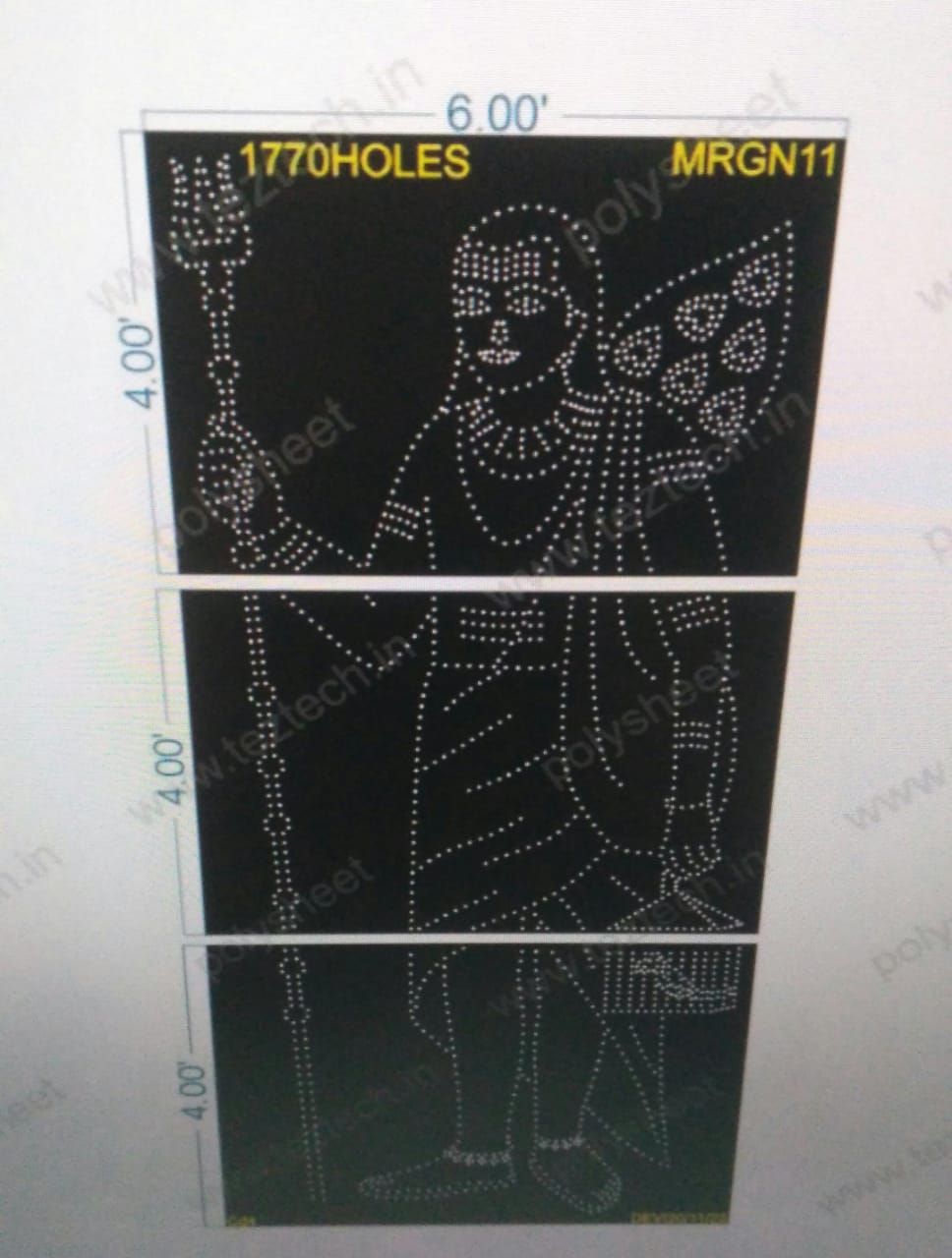 MRGN11 SRI SIDDAPPAJI 6X12FEET 1770HOLES