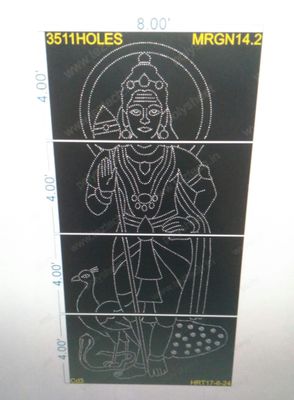 MRGN14.2 MURUGAN 16X8 FEET 3511 HOLES (4 PARTS)