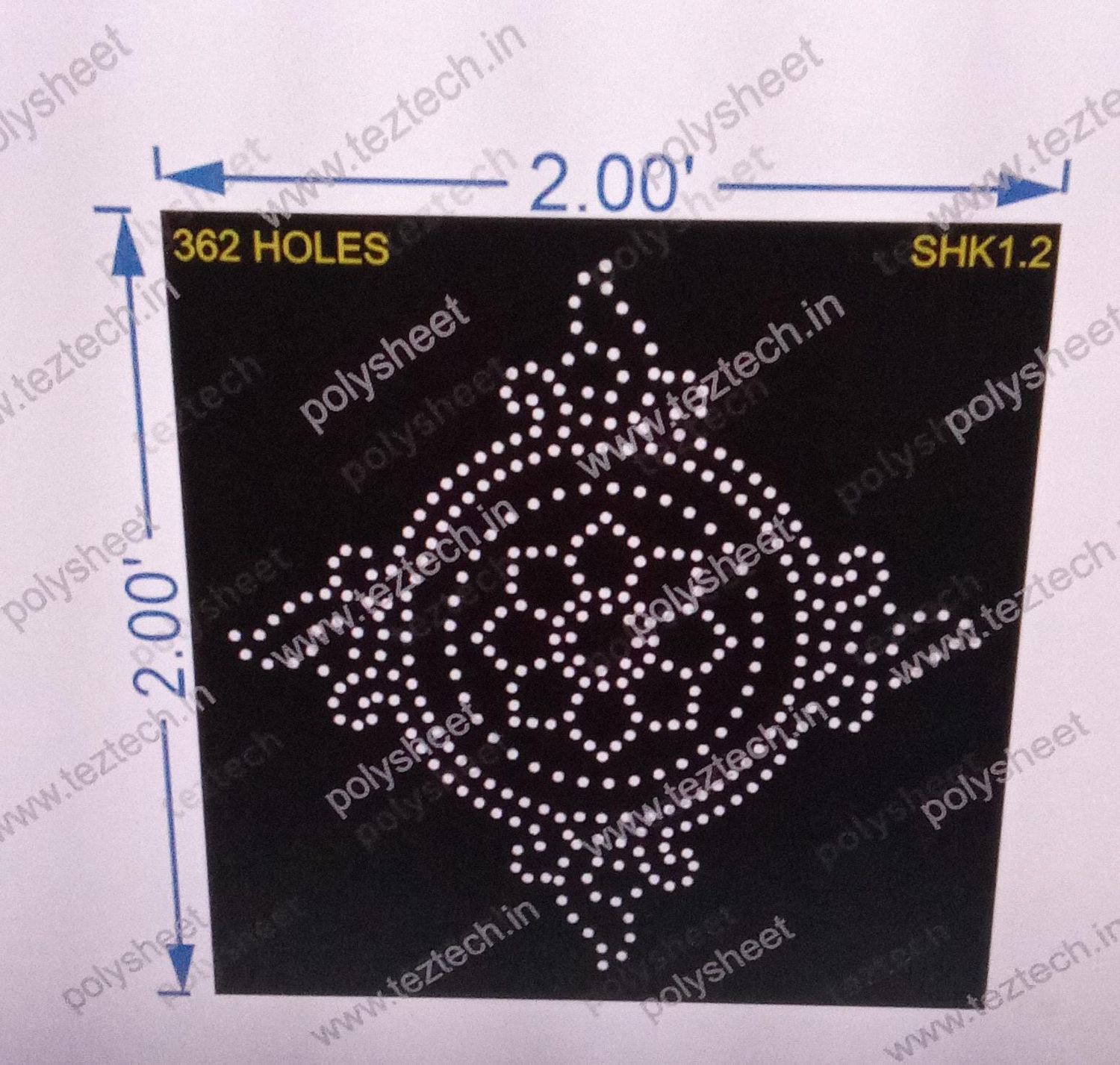 SHK1.2 SHAKRAM 2X2 FT 362 HOLES