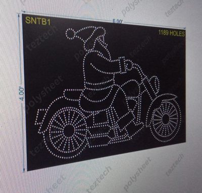 SNTB1 SANTA WITH BULLET 4X6FT 1189 HOLES