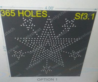 SF3.1 SNOW FLAKES 4X4FT 365 HOLES