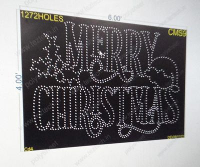 CMS9 Merry Christmas 4X6FEET 1272HOLES