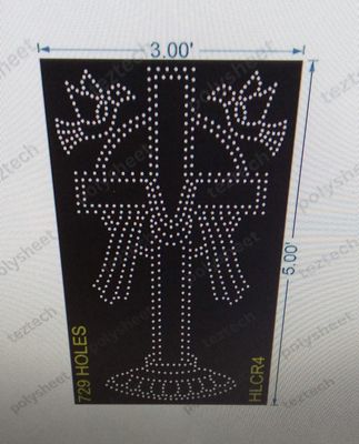 HLCR4 HOLLY CROSS 5X3 FEET   729 HOLES