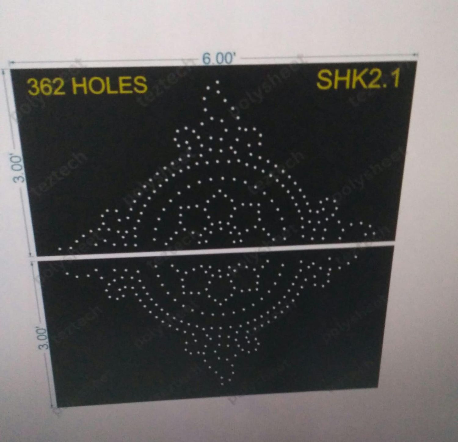 SHK2.1 SHAKRAM 6X6 FEET 362 HOLES