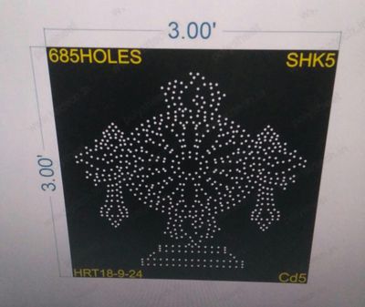 SHK5  SHAKRAM 3X3 FEET 685HOLES