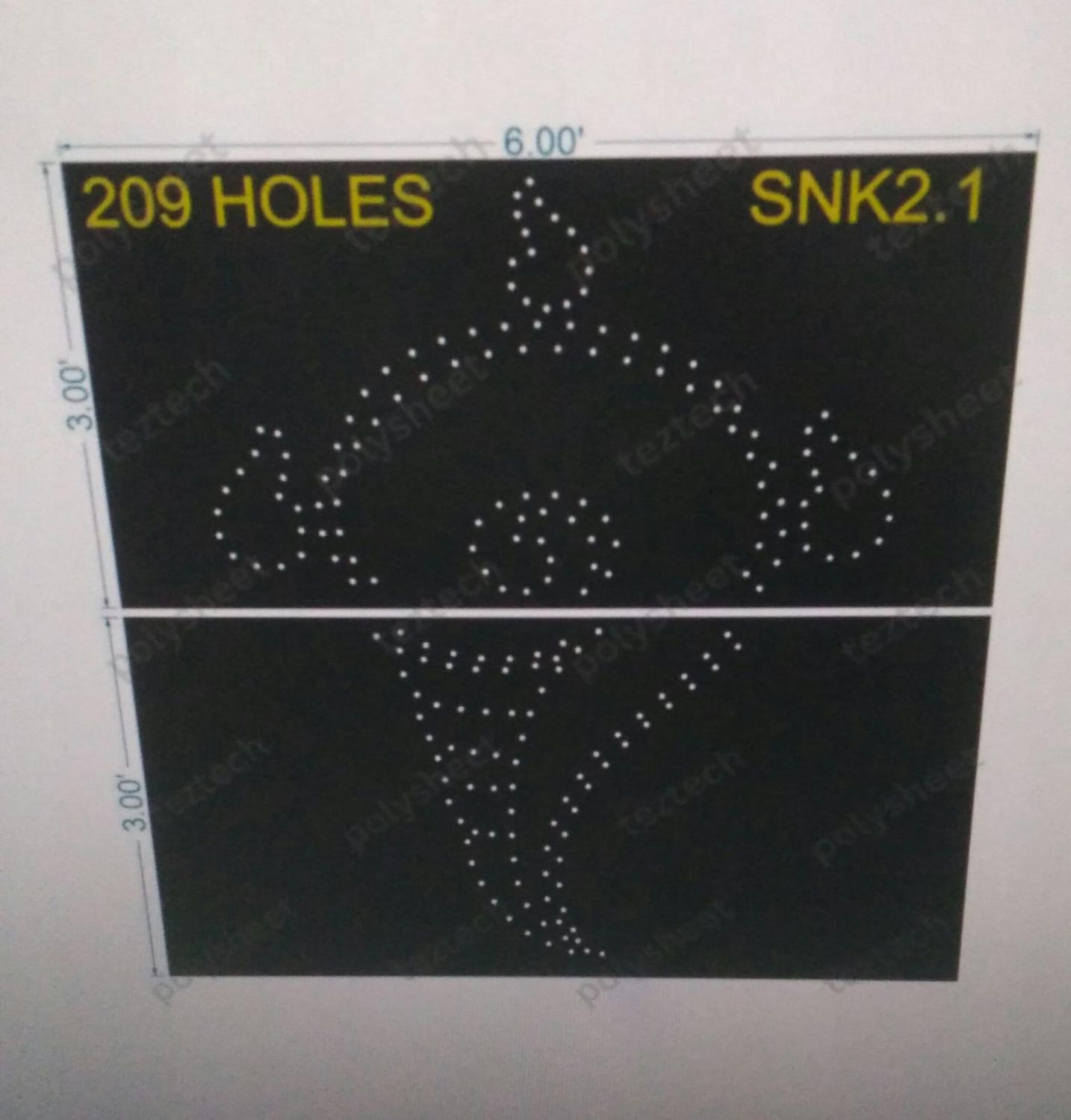 SNK2.1 SHANKU 6X6 FEET 209 HOLES