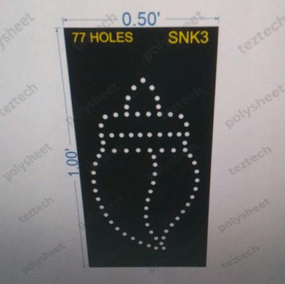 SNK3  SHANKU 1X0.5 FEET 77 HOLES