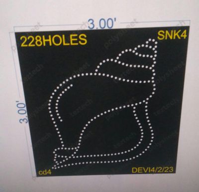 SNK4  SHANKH 3X3 FEET 228 HOLES