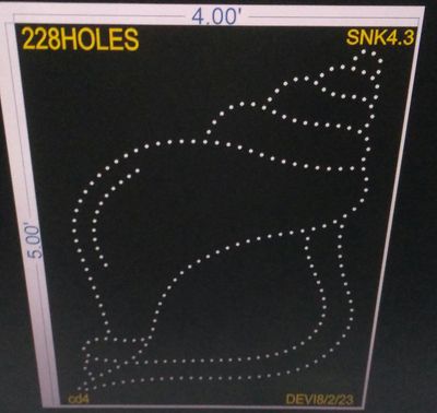 SNK4.3  SHANKH 4X5 FEET 228 HOLES