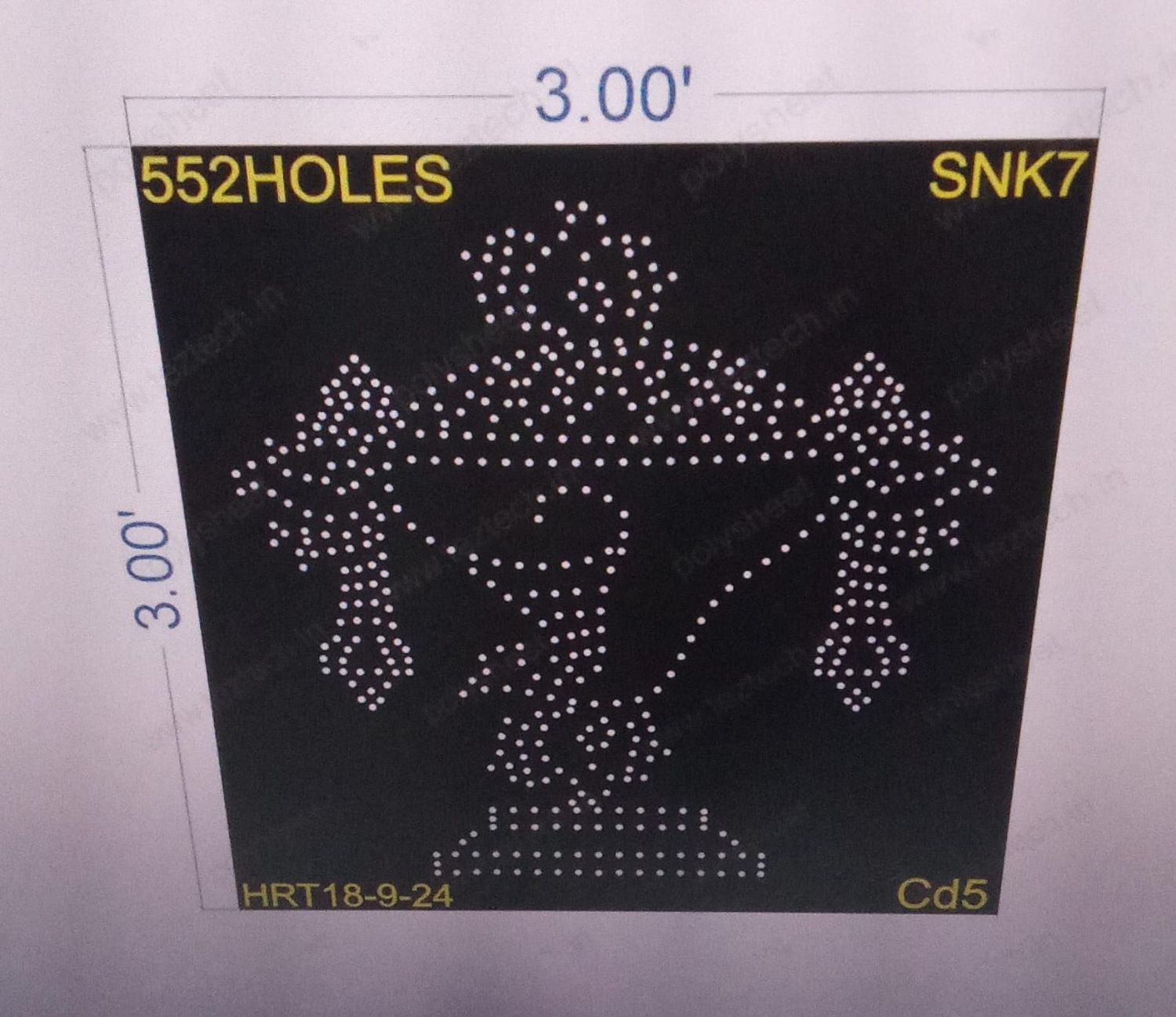SNK7 SHANKU 3X3 FEET 552HOLES