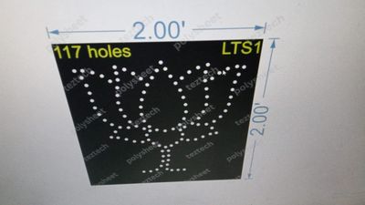 LTS1 LOTUS 1 PART 2X2 FEET 117 HOLES