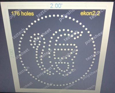 EKON2.2 EKONKARA  2X2 FEET  176 HOLES