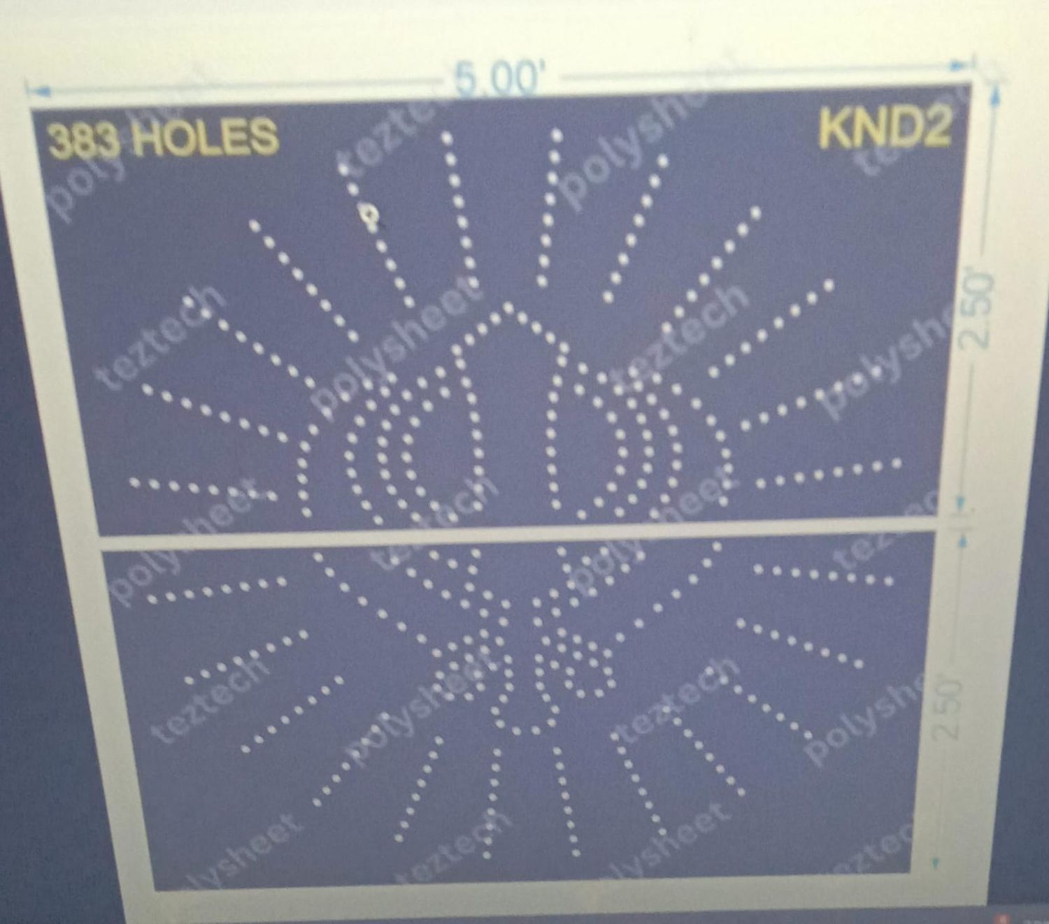 KND2 KHANDA WITH 8X24 CIRCLE  5X5 FEET 2 PARTS