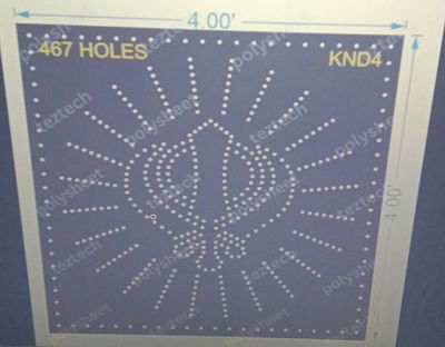 KND4 KHANDA  8X24 CIRCLE WITH BORDER 4X4 FEET 467 HOLES