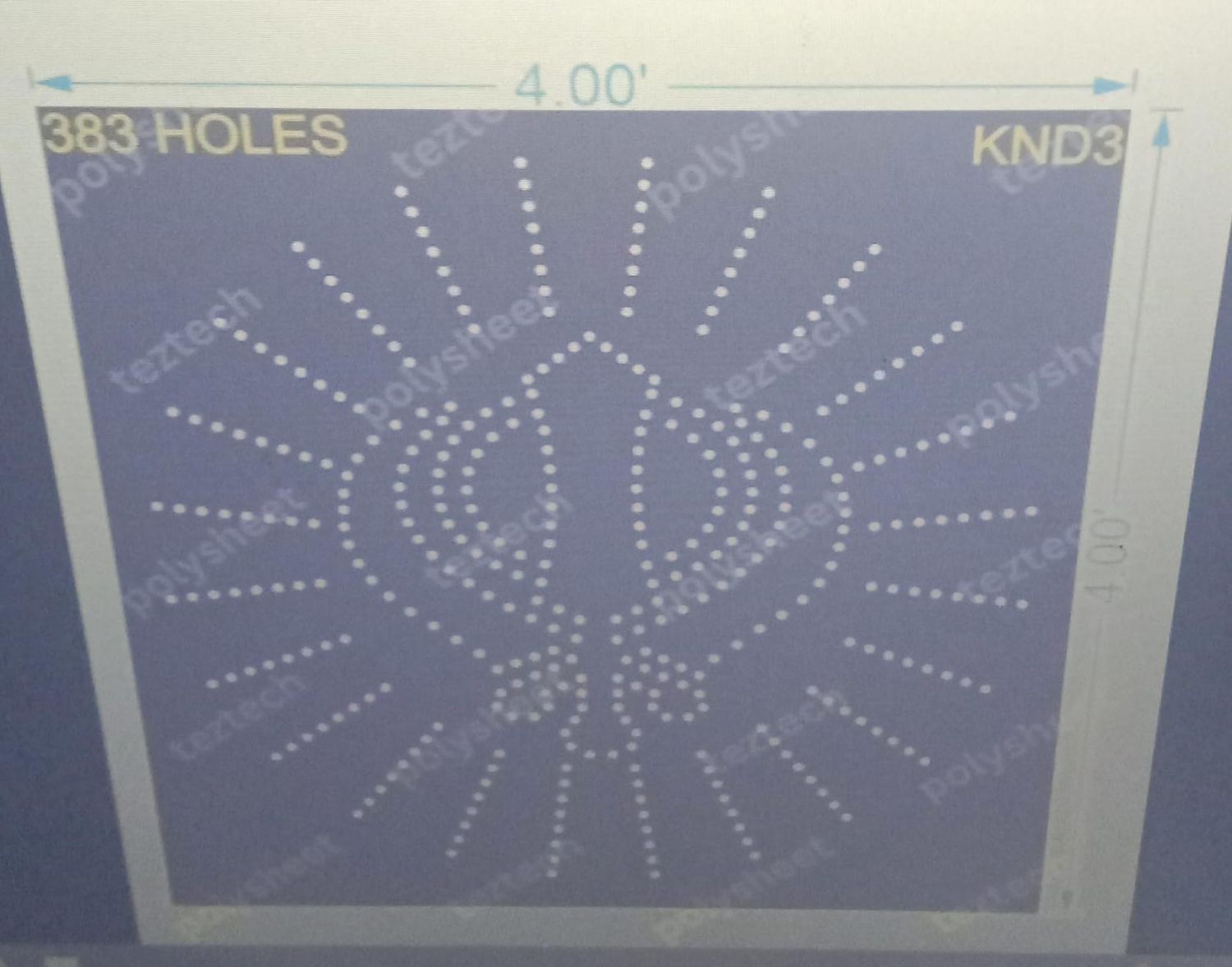 KND3 KHANDA WITH 8X24 CIRCLE 4X4 FEET 383 HOLES