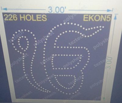 EKON5 EKONKARA 3X3 FEET 226 HOLES