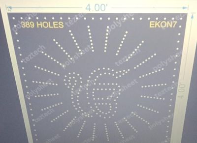 EKON7 EKONKAR WITH 8X24 CIRCLE WITH BOEDER 4X4 FEET 389 HOLES