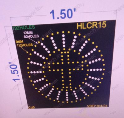 HLCR15 HOLLY CROSS 1.5X1.5 FEET 192 HOLES