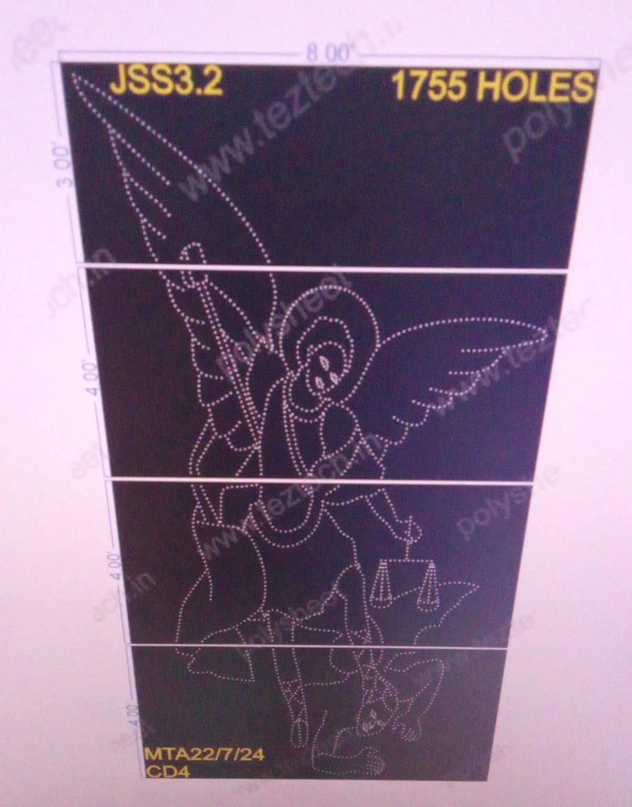 JSS3.2 JESSUS 15X8 FEET 1755 HOLES