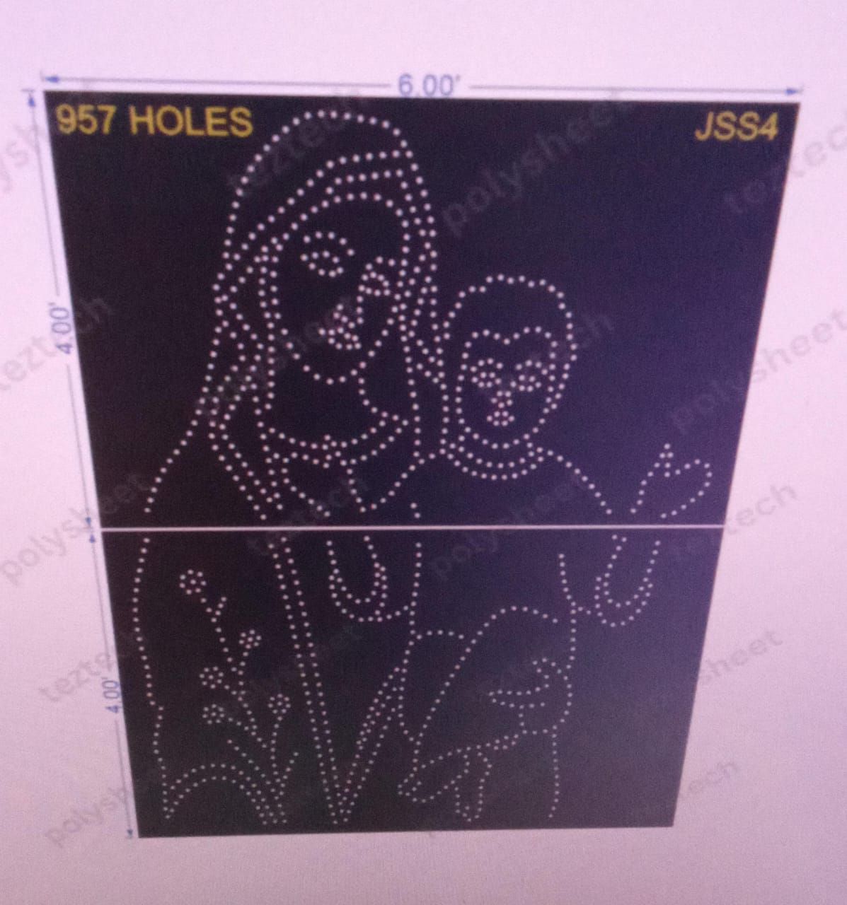 JSS4 JESUS 4 8X6 FT 957 HOLES