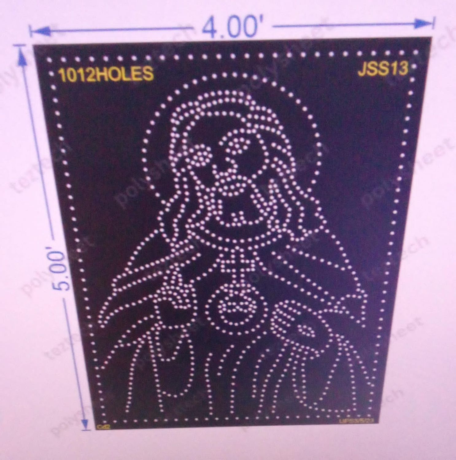 JSS13 JESUS 5X4 FEET 1012 HOLES