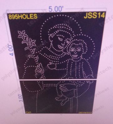 JSS14 JESUS 5X7 FEET 1012 HOLES IN 2PARTS