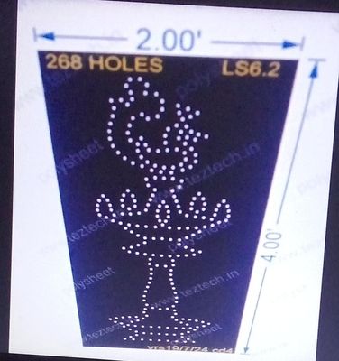 LS6.2 LAMP STAND 4X2 FEET 268 HOLES