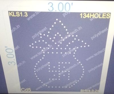 KLS1.3 KALASH 3X3 FEET 134 HOLES