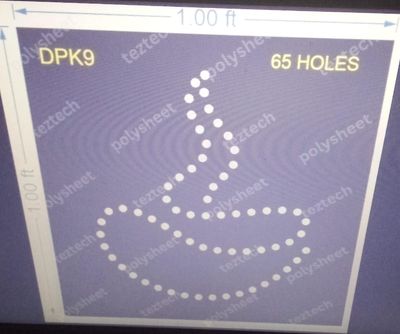 DPK9 DIPAK 1X1 FT 100 HOLES