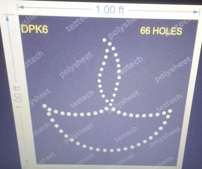 DPK6 DIPAK 1X1 FT 66 HOLES
