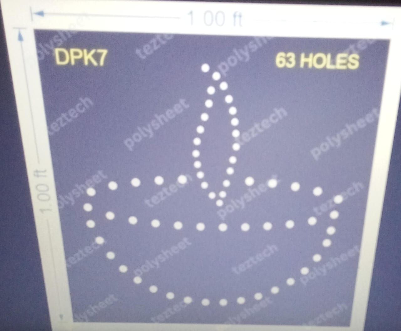 DPK7 DIPAK 1X1 FT 66 HOLES