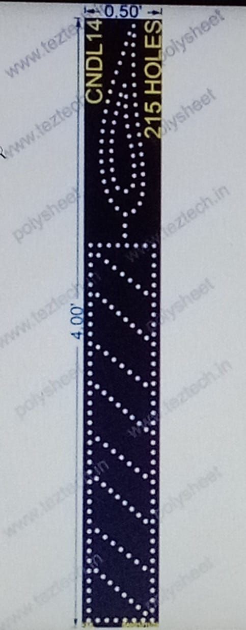 CNDL14 CANDLE 4X0.5FT 215HOLES