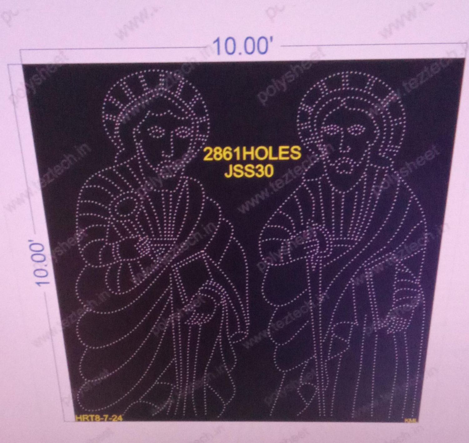 JSS30 ST PETERS &amp; ST PAULS 10X10 FEET 2861 HOLES (3 PARTS)