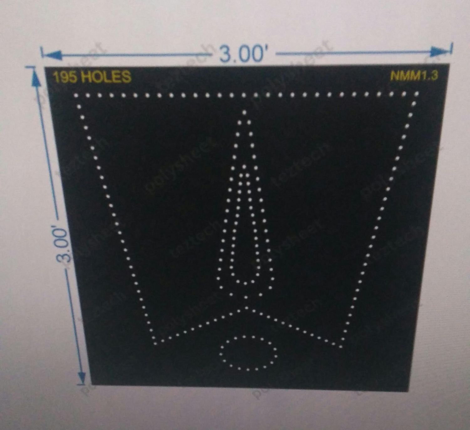 NMM1.3 NAMAM 3X3 FT 195 HOLES