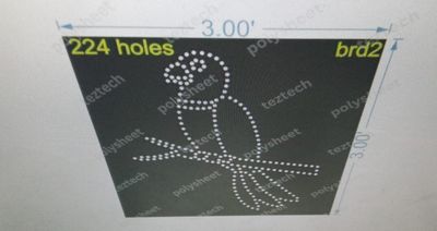 BRD2 bird 2 3x3 feet 224 holes