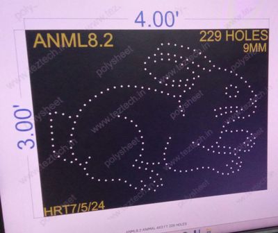 ANML8.2  ANIMAL 4X3 FT 229 HOLES