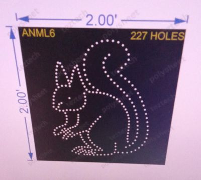 ANML6 SQUIRREL 2X2 FEET 227HOLES