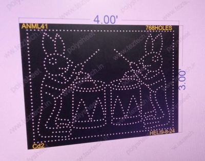 ANML41 RABBIT 3X4 FEET 768 HOLES