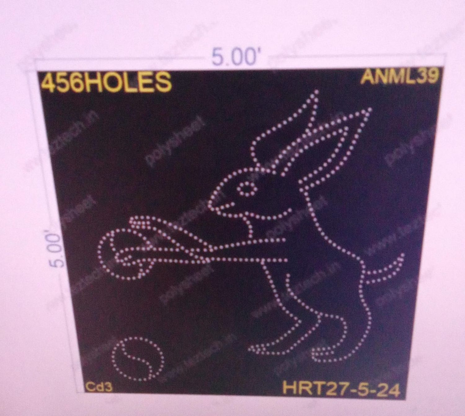ANML39 RABBIT 5X5 FEET 456HOLES