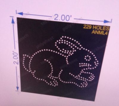 ANML4  ANIMAL 2X2 FT 229 HOLES