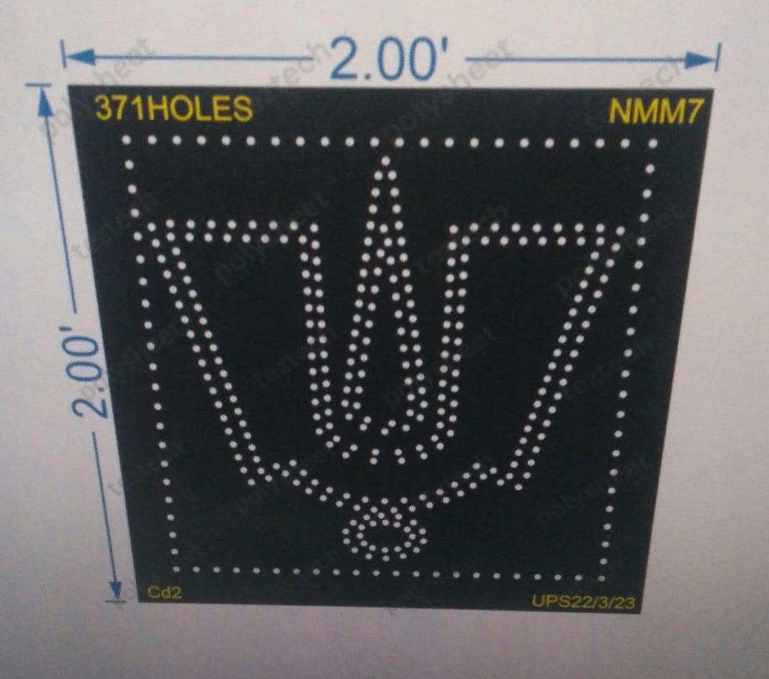 NMM7 NAMAM 2X2 FEET 371 HOLES