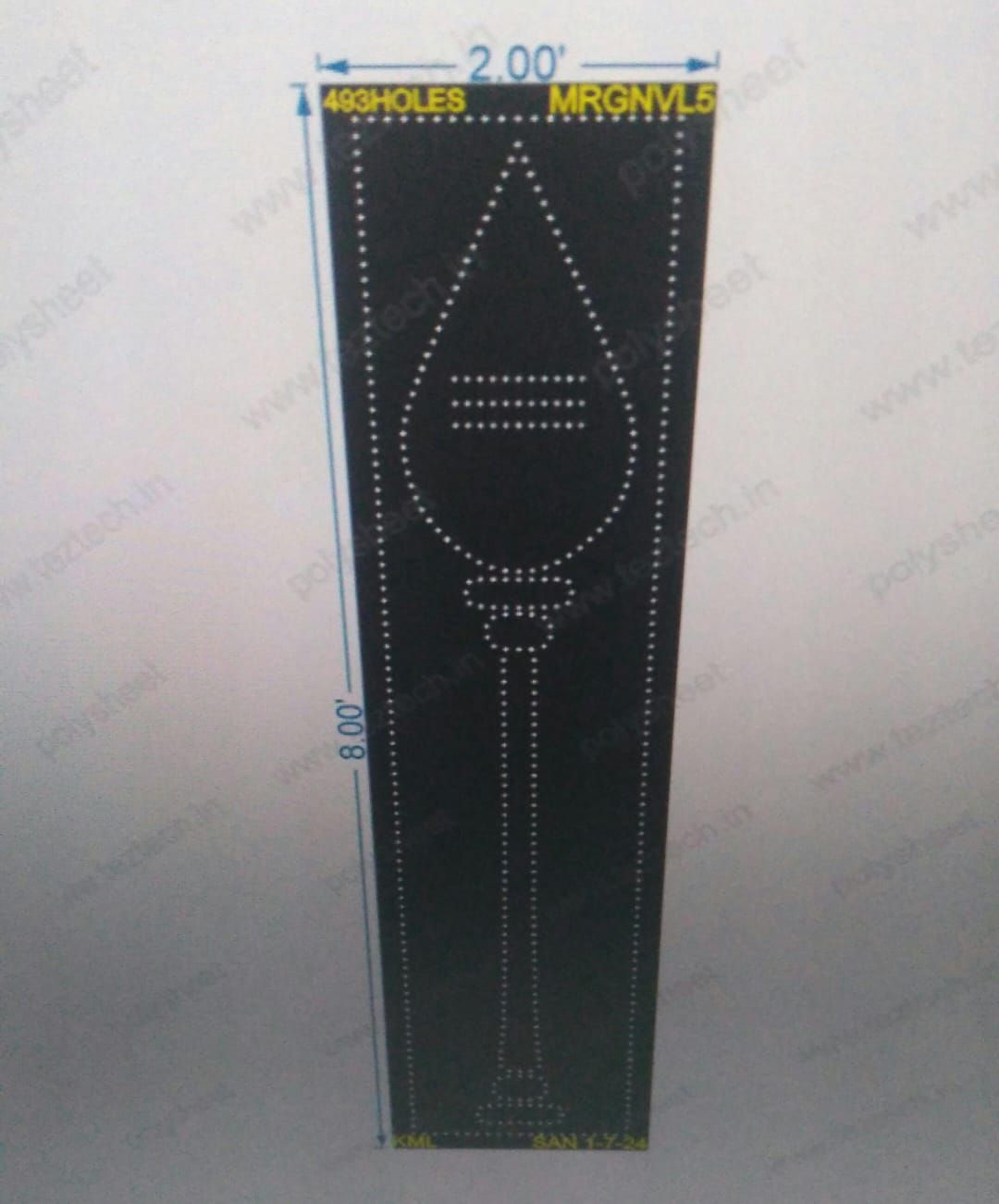 MRGNVL5  MURUGAN VEL 8X2 FEET 188 HOLES